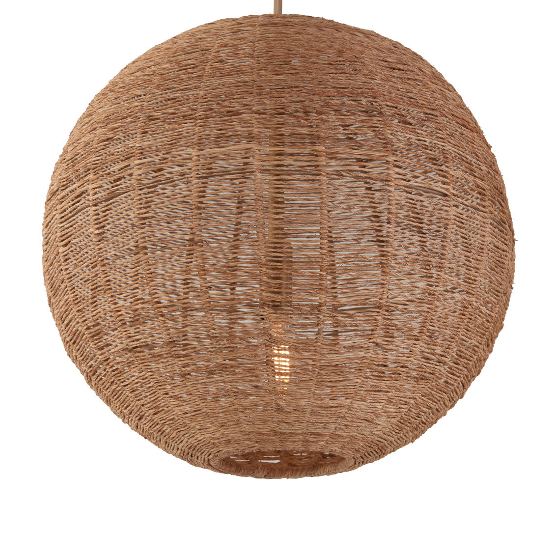 Teague Woven Raffia Triple Pendant