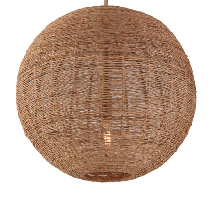 Teague Woven Raffia Triple Pendant
