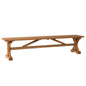 Teak Brown Outdoor Dining Bench-Outdoor Benches-Lloyd Flanders-LOOMLAN