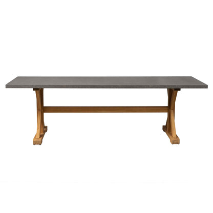Teak Ceramic Top Outdoor Dining Table-Outdoor Dining Tables-Lloyd Flanders-LOOMLAN