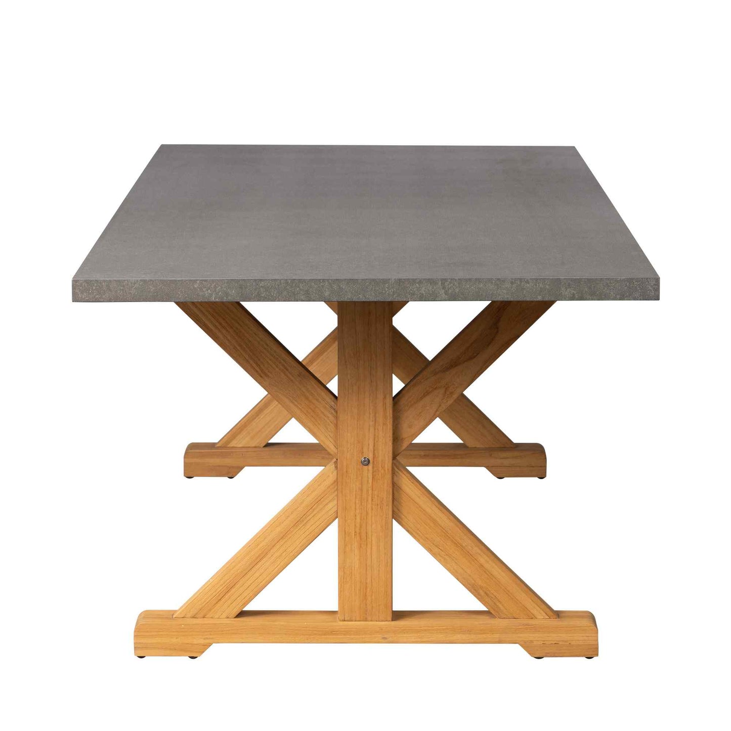Teak Ceramic Top Outdoor Dining Table-Outdoor Dining Tables-Lloyd Flanders-LOOMLAN