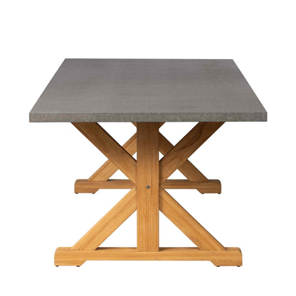 Teak Ceramic Top Outdoor Dining Table-Outdoor Dining Tables-Lloyd Flanders-LOOMLAN