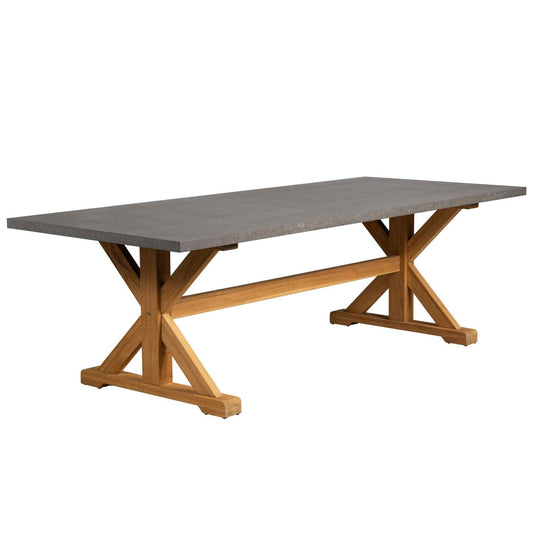 Teak Ceramic Top Outdoor Dining Table-Outdoor Dining Tables-Lloyd Flanders-LOOMLAN