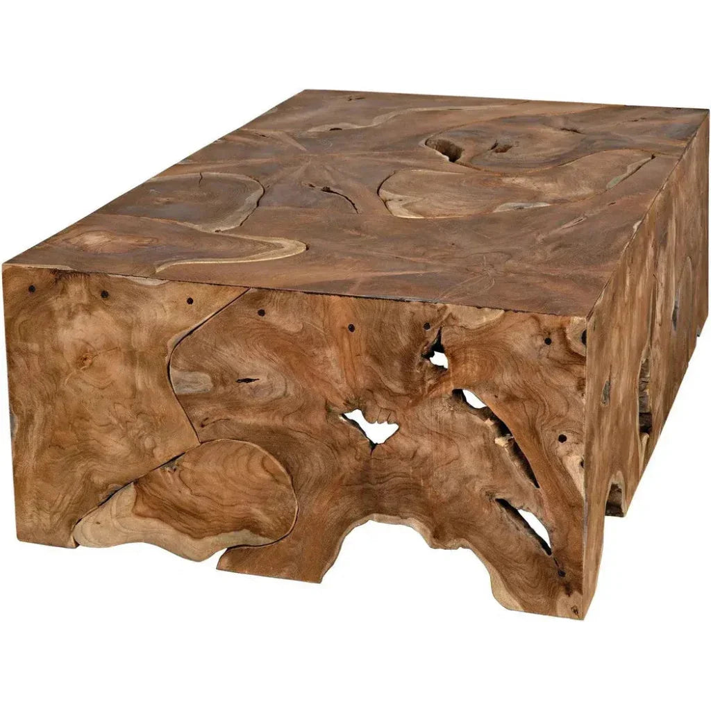 Teak Coffee Table Root Original Stump Pieces - LOOMLAN - Noir - Coffee Tables