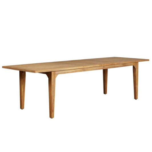 Teak Double Butterfly Leaf Outdoor Dining Table-Outdoor Dining Tables-Lloyd Flanders-LOOMLAN