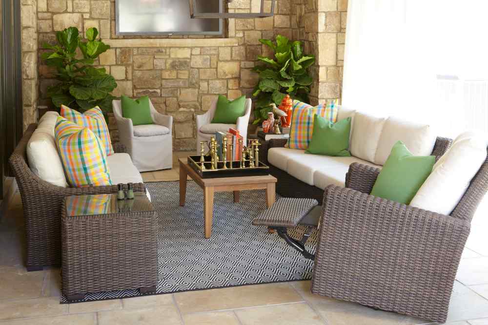 Teak Rectangular Tapered Leg Outdoor Cocktail Table-Outdoor Coffee Tables-Lloyd Flanders-LOOMLAN