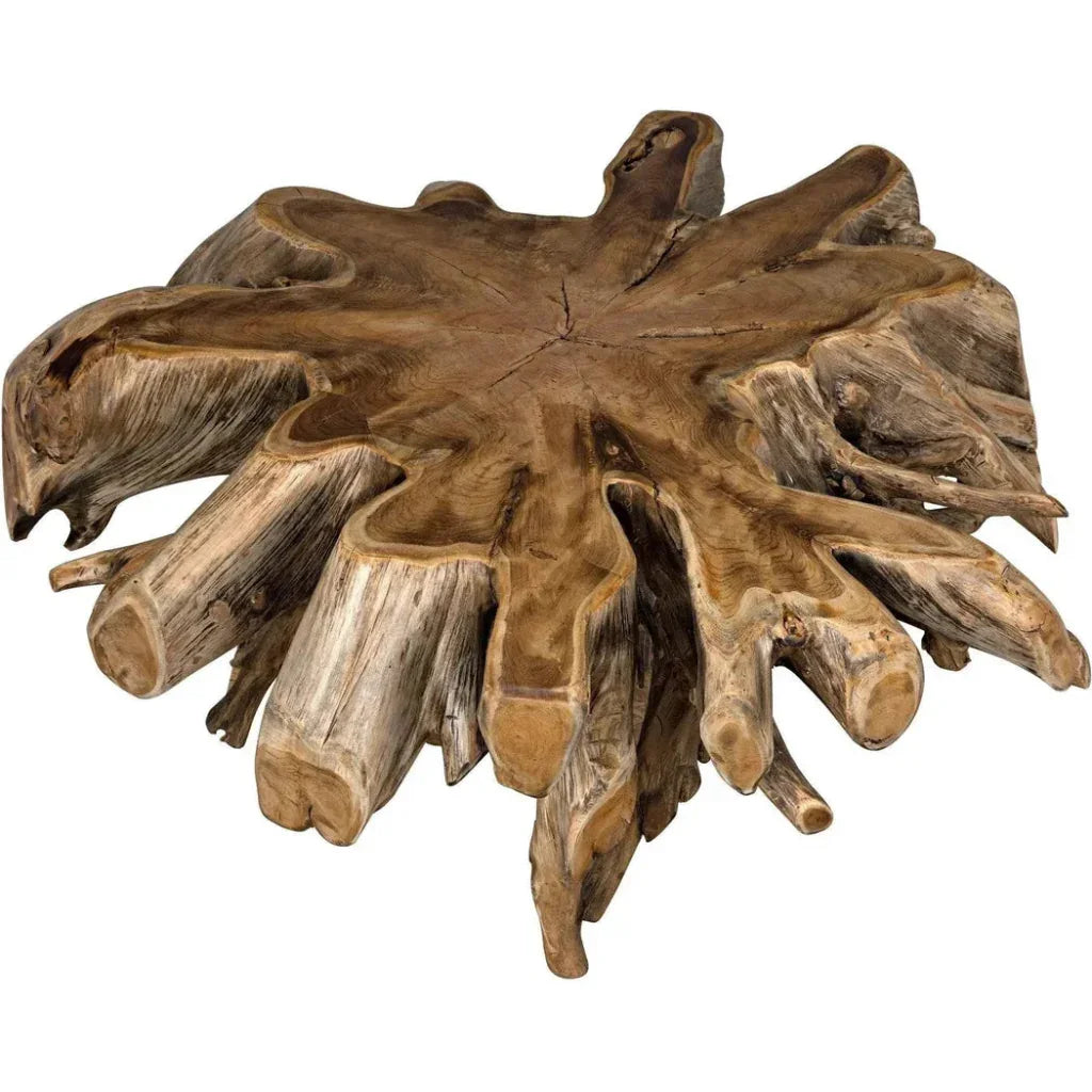 Teak Root Geometric Coffee Table - LOOMLAN - Noir - Coffee Tables