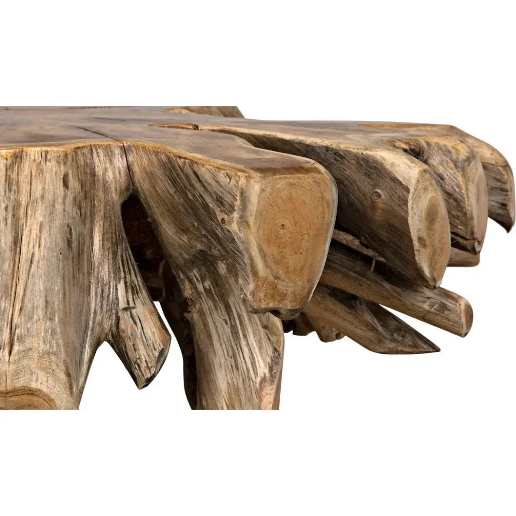 Teak Root Geometric Coffee Table - LOOMLAN - Noir - Coffee Tables