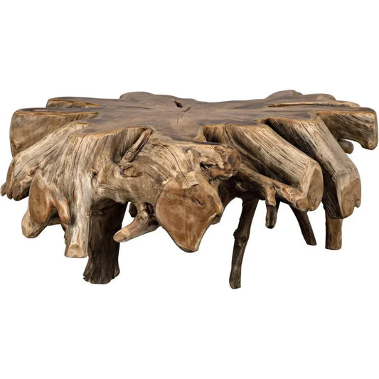 Teak Root Geometric Coffee Table - LOOMLAN - Noir - Coffee Tables