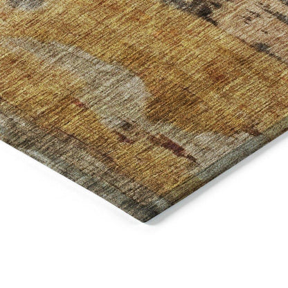 Tektar Brown Washable Indoor - Outdoor Rug - LOOMLAN - LOOMLAN Rugs - Outdoor Rugs