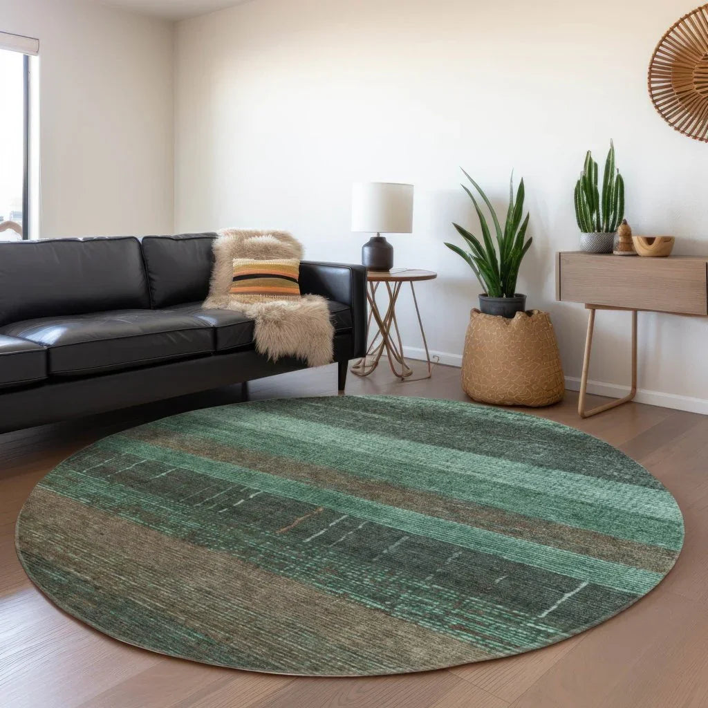 Tembira Teal Washable Indoor - Outdoor Rug - LOOMLAN - LOOMLAN Rugs - Outdoor Rugs