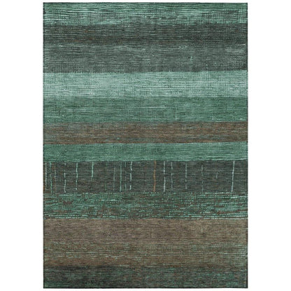 Tembira Teal Washable Indoor - Outdoor Rug - LOOMLAN - LOOMLAN Rugs - Outdoor Rugs