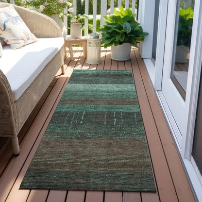 Tembira Teal Washable Indoor - Outdoor Rug - LOOMLAN - LOOMLAN Rugs - Outdoor Rugs