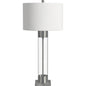 Tennison Wood Silver Table Lamp - LOOMLAN - Bassett Mirror - Table Lamps