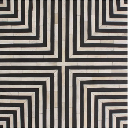 Terning Art Deco Bone Veneer Resin Accent Small Table - LOOMLAN - Moe's Home - Side Tables