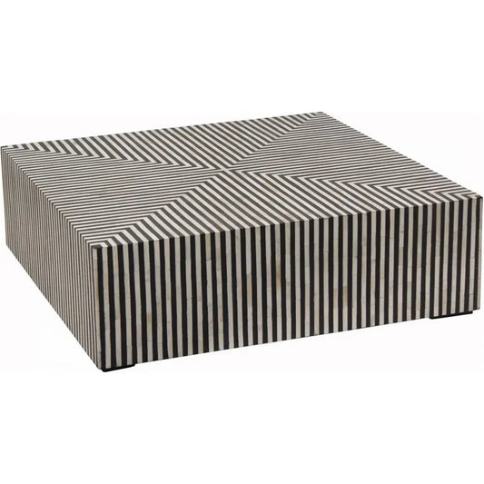 Terning Art Deco Bone Veneer Resin Square Coffee Table - LOOMLAN - Moe's Home - Coffee Tables