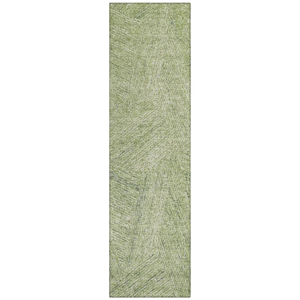 Terra Aloe Washable Indoor-Outdoor Rug-Outdoor Rugs-LOOMLAN Rugs-2'3" x 7'6"-LOOMLAN