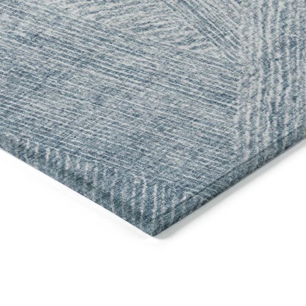 Terra Blue Washable Indoor-Outdoor Rug-Outdoor Rugs-LOOMLAN Rugs-LOOMLAN