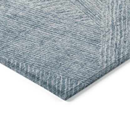 Terra Blue Washable Indoor-Outdoor Rug-Outdoor Rugs-LOOMLAN Rugs-LOOMLAN
