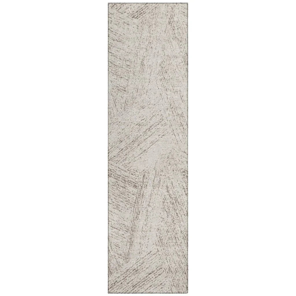 Terra Brown Washable Indoor-Outdoor Rug-Outdoor Rugs-LOOMLAN Rugs-2'3" x 7'6"-LOOMLAN