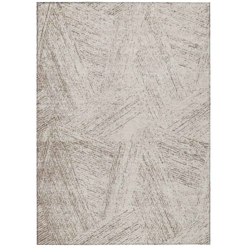 Terra Brown Washable Indoor-Outdoor Rug-Outdoor Rugs-LOOMLAN Rugs-2'6" x 3'10"-LOOMLAN