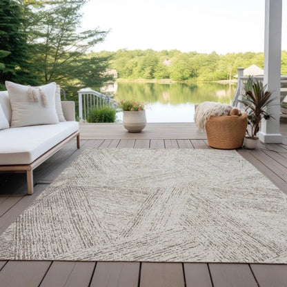 Terra Brown Washable Indoor-Outdoor Rug-Outdoor Rugs-LOOMLAN Rugs-LOOMLAN