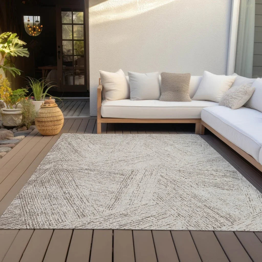 Terra Brown Washable Indoor-Outdoor Rug-Outdoor Rugs-LOOMLAN Rugs-LOOMLAN