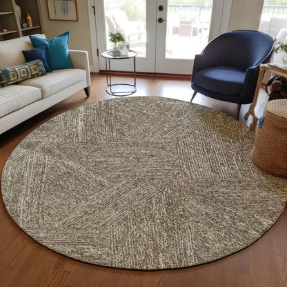 Terra Chocolate Washable Indoor-Outdoor Rug-Outdoor Rugs-LOOMLAN Rugs-LOOMLAN