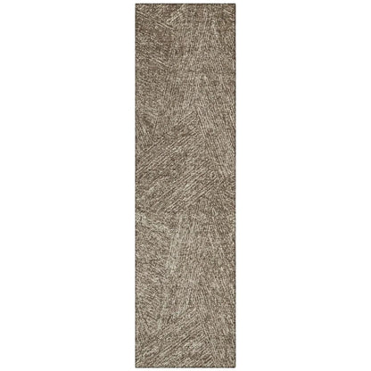 Terra Chocolate Washable Indoor-Outdoor Rug-Outdoor Rugs-LOOMLAN Rugs-2'3" x 7'6"-LOOMLAN