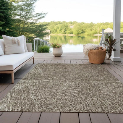 Terra Chocolate Washable Indoor-Outdoor Rug-Outdoor Rugs-LOOMLAN Rugs-LOOMLAN