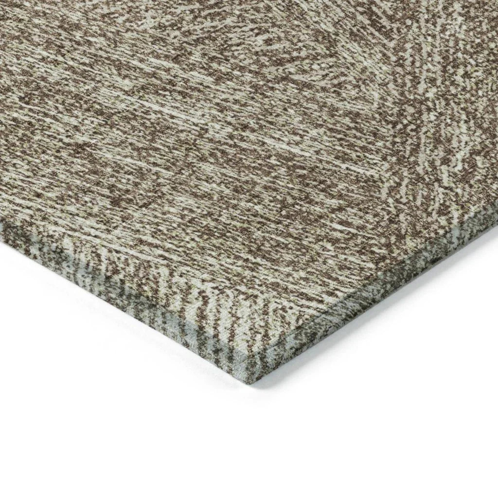 Terra Chocolate Washable Indoor-Outdoor Rug-Outdoor Rugs-LOOMLAN Rugs-LOOMLAN