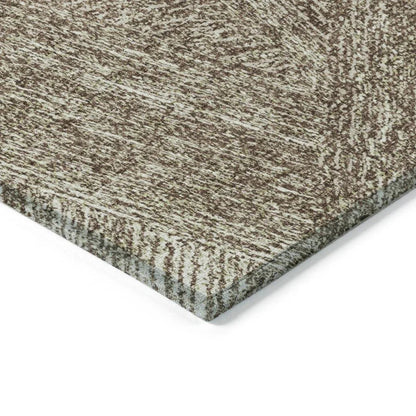 Terra Chocolate Washable Indoor-Outdoor Rug-Outdoor Rugs-LOOMLAN Rugs-LOOMLAN
