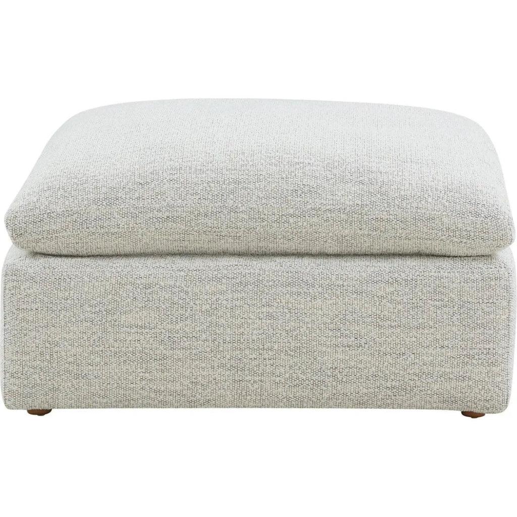 Terra Condo Performance Fabric Grey Ottoman - LOOMLAN - Moe's Home - Ottomans