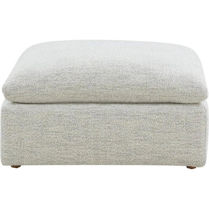 Terra Condo Performance Fabric Grey Ottoman - LOOMLAN - Moe's Home - Ottomans