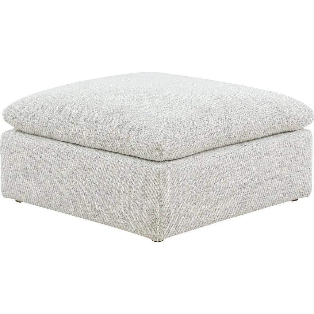 Terra Condo Performance Fabric Grey Ottoman - LOOMLAN - Moe's Home - Ottomans
