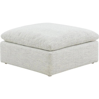 Terra Condo Performance Fabric Grey Ottoman - LOOMLAN - Moe's Home - Ottomans