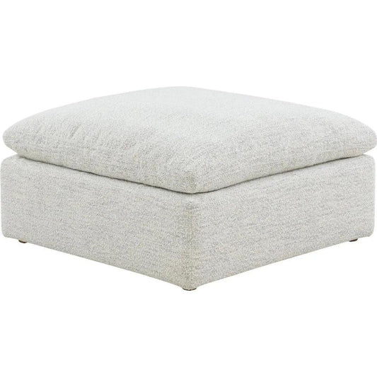 Terra Condo Performance Fabric Grey Ottoman - LOOMLAN - Moe's Home - Ottomans