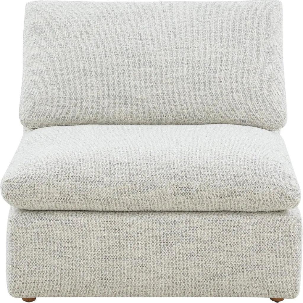 Terra Condo Performance Fabric Grey Slipper Chair-Modular Sofas-Moe's Home-LOOMLAN