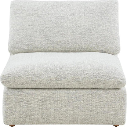 Terra Condo Performance Fabric Grey Slipper Chair-Modular Sofas-Moe's Home-LOOMLAN