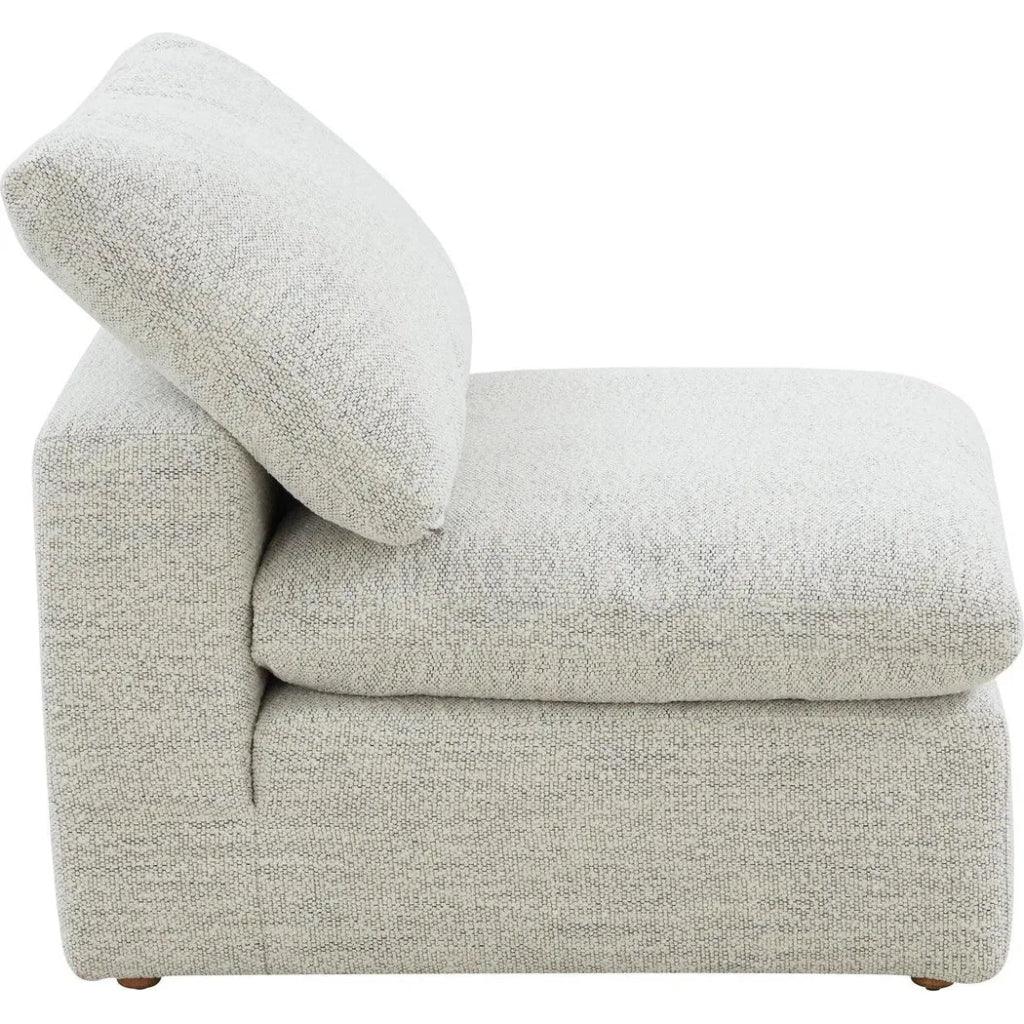Terra Condo Performance Fabric Grey Slipper Chair-Modular Sofas-Moe's Home-LOOMLAN