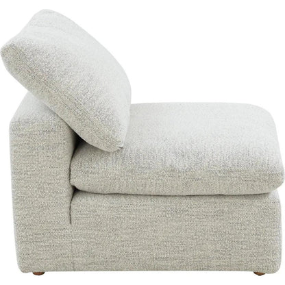 Terra Condo Performance Fabric Grey Slipper Chair-Modular Sofas-Moe's Home-LOOMLAN