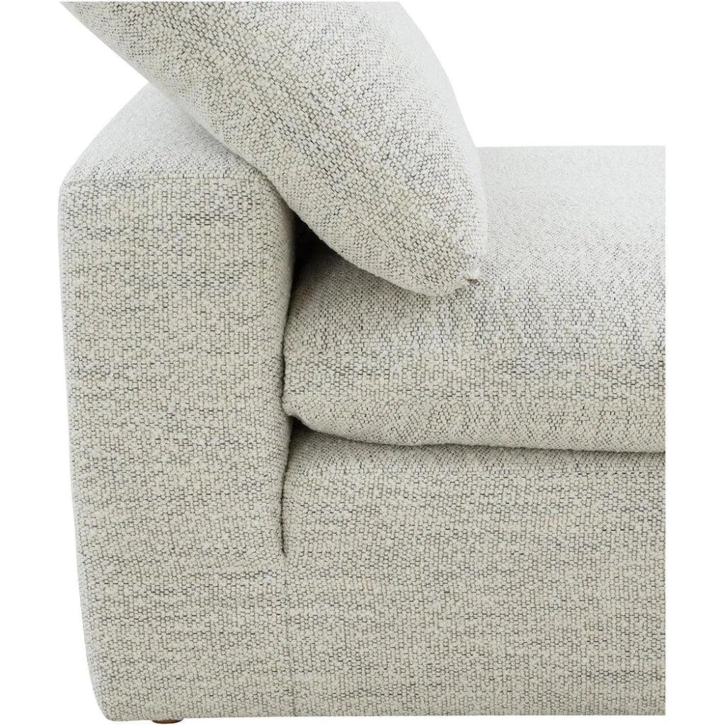 Terra Condo Performance Fabric Grey Slipper Chair-Modular Sofas-Moe's Home-LOOMLAN