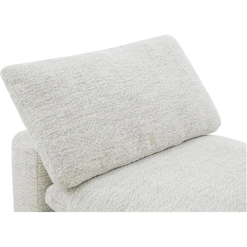 Terra Condo Performance Fabric Grey Slipper Chair-Modular Sofas-Moe's Home-LOOMLAN