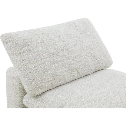 Terra Condo Performance Fabric Grey Slipper Chair-Modular Sofas-Moe's Home-LOOMLAN