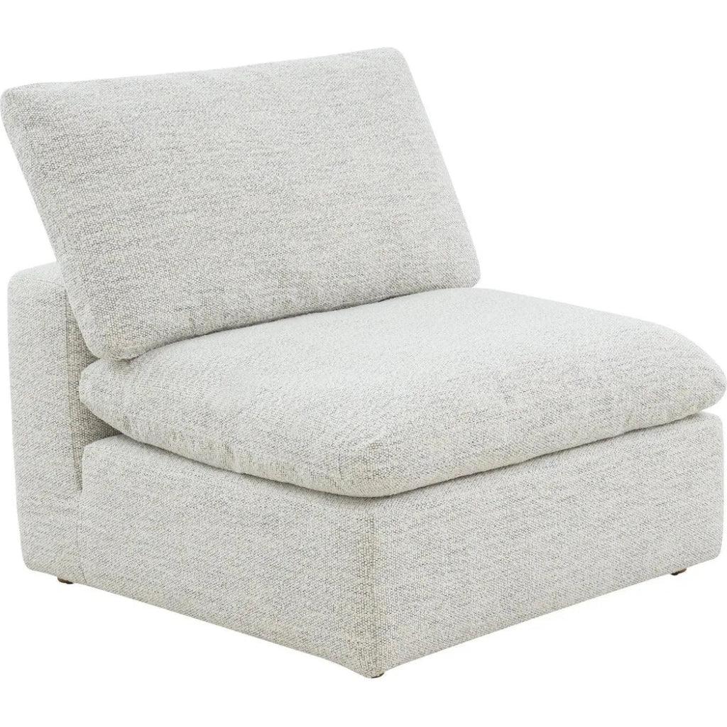 Terra Condo Performance Fabric Grey Slipper Chair-Modular Sofas-Moe's Home-LOOMLAN