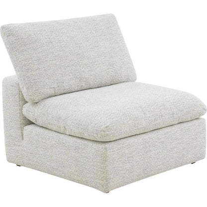 Terra Condo Performance Fabric Grey Slipper Chair-Modular Sofas-Moe's Home-LOOMLAN