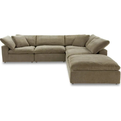 Terra Dream Performance Fabric Green Modular Sectional-Modular Sofas-Moe's Home-LOOMLAN