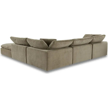 Terra Dream Performance Fabric Green Modular Sectional-Modular Sofas-Moe's Home-LOOMLAN