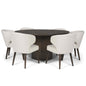 Terra Fluted Round Dining Table Set