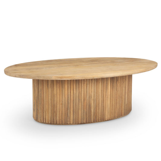 Terra Fluted Wood Coffee Table